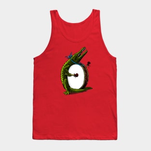 Gator with a drum plain Tank Top